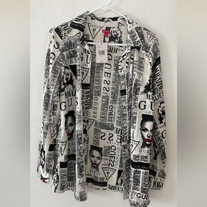 GUESS NWT Long Sleeve Button Up Shirt NWT